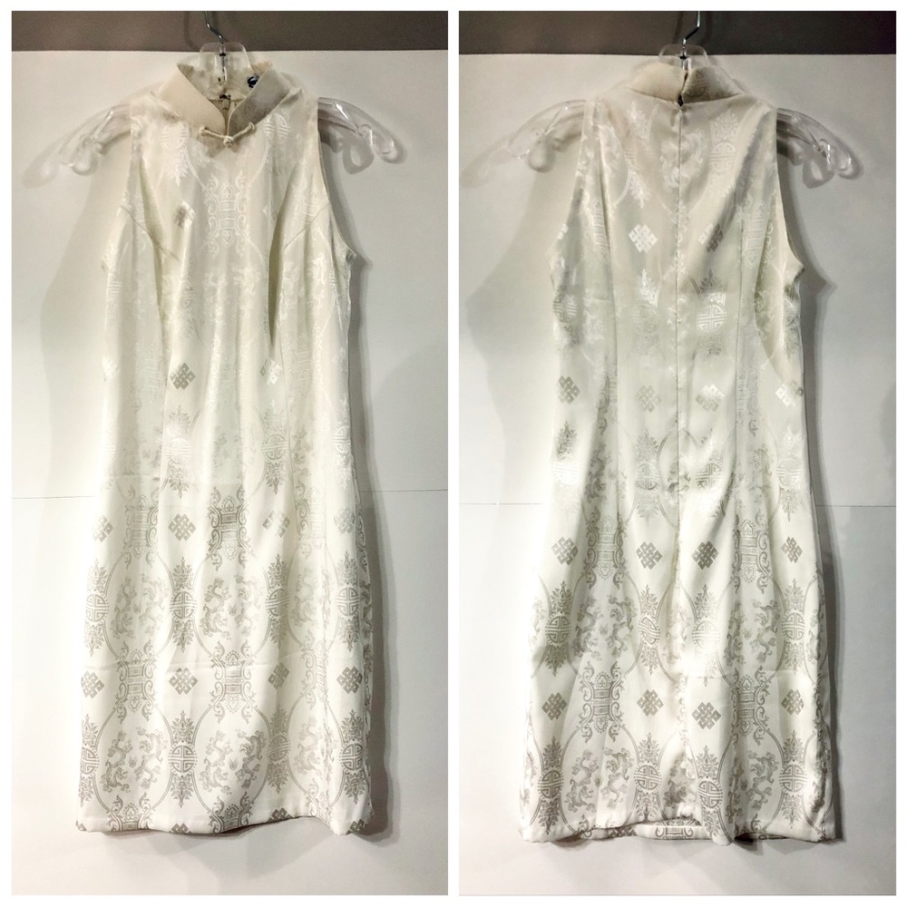 New Asian Style Traditional White Dress Size S